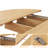 47”-63” Extendable Dining Table For 4 To 6 People, Farmhouse Kitchen Table With 2-Tier Storage Shelf And Fluted Sliding Door Cabinet-1550907809