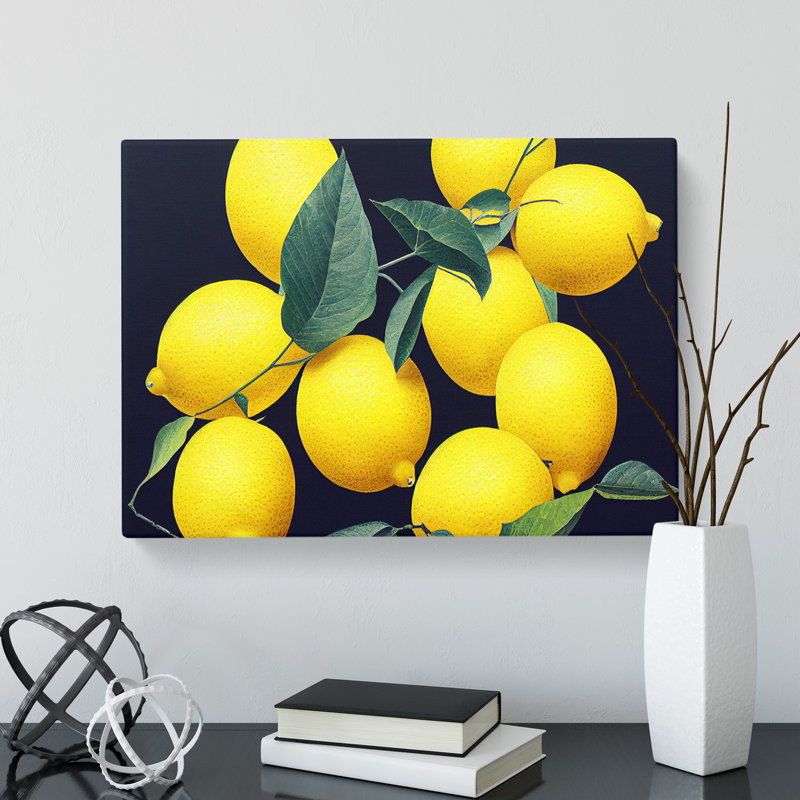 Selection Of Lemon Fruit Vol.4 - Wrapped Canvas, 35cm H x 50cm W x 3cm D