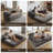 80.5'' Mordern Convertible Sleeper Sofa Corduroy Loveseat Sofa Bed, Foldable Floor Couch-1439612174
