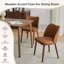 Ensemble de 2 chaises de salle à manger rembourrées avec pieds en bois pour le restaurant et la cuisine-1287377948