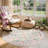 Kaldi Kaldi Oriental Botanical Floral Machine Washable Area Rug with Non-Slip Backing for Living Room, Dining Room, Bedroom-477336298