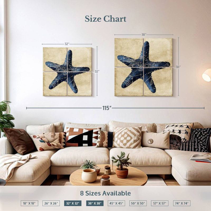 Aletra Map Starfish Indigo