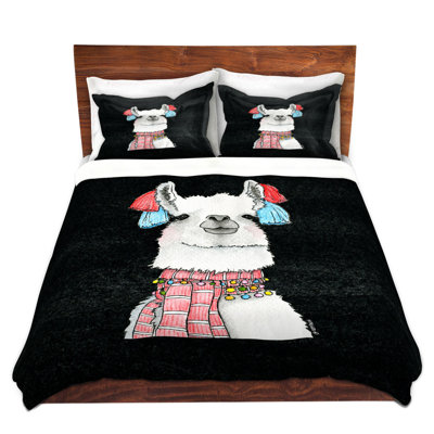 Ensemble de housse de couette écharpe llama