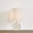 Nicole 12.75" 1-Light Crystal Rechargeable Table Lamp