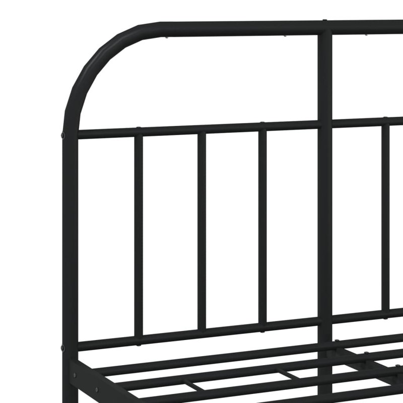 Strothers Bed, Black, Small Double (4')