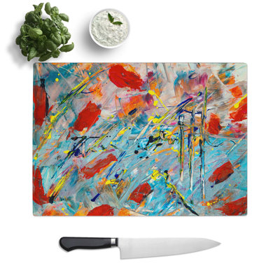 Tempered Glass Art Painting Vol.410 Chopping Board