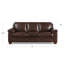 Hukill 84'' Leather Sofa-1734463111