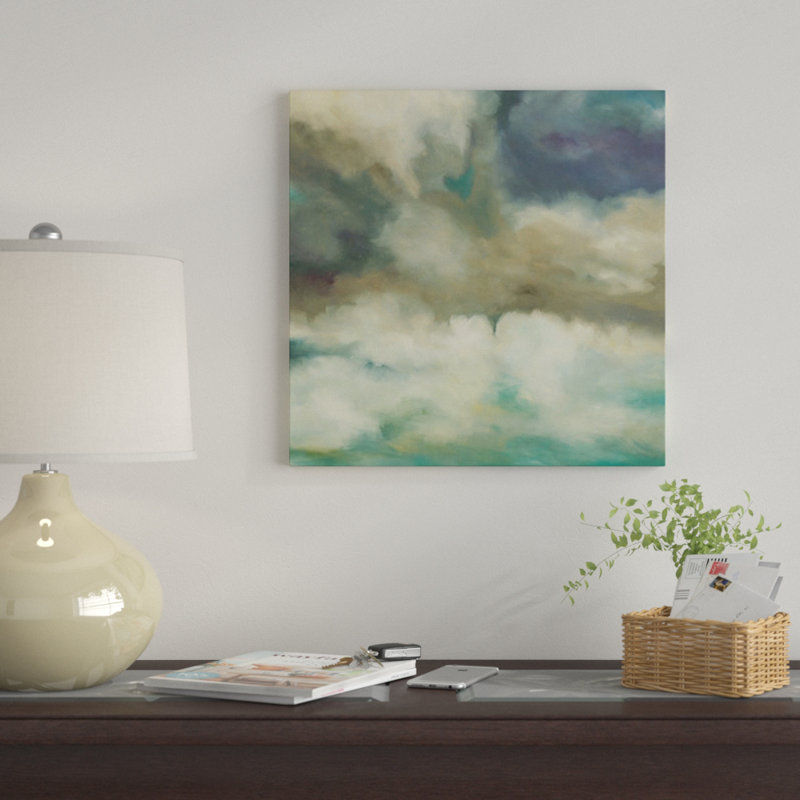« gathering storm », impression sur toile, H 37 po x l 37 po x P 1,5 po, Pas de tapis, Toile tendue