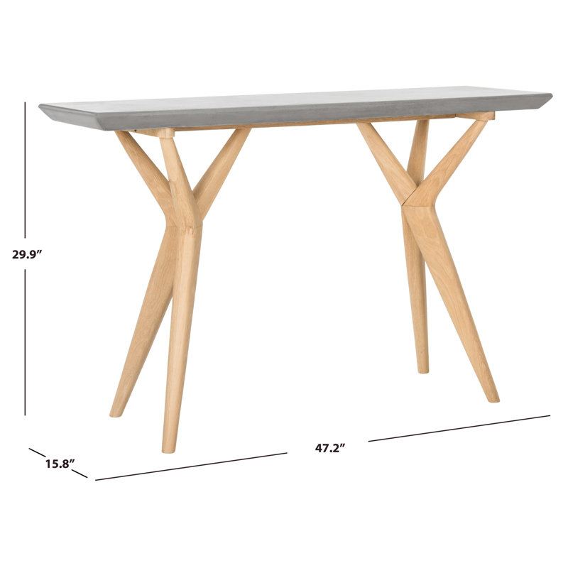 Toby 47.24'' Stone Top Console Table