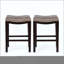 Ensemble de tabourets de comptoir en bois d'acacia durable avec assise en osier, conception pliable pour un rangement facile et une utilisation à l'extérieur