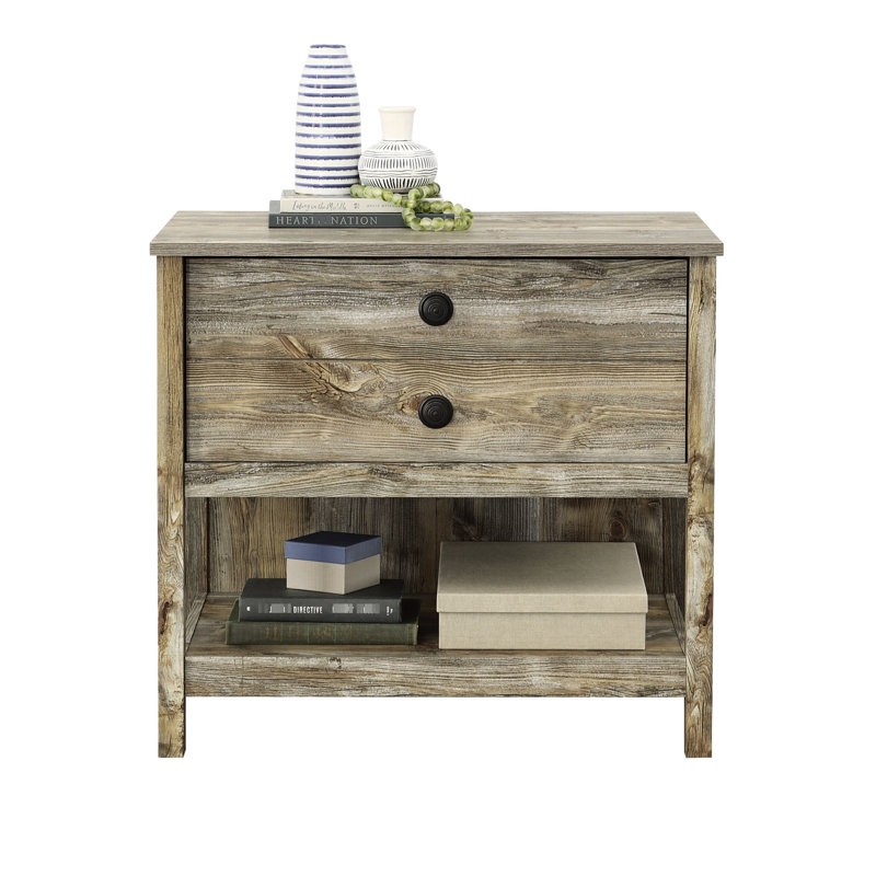 Classeur latéral de bureau de style bord de mer avec finition brune, bois d'ingénierie, tiroir à extension complète pour formats multiples, dossiers de rangement polyvalents, décor, tiroir à verrou en T, support, dimensions compactes, rapide
