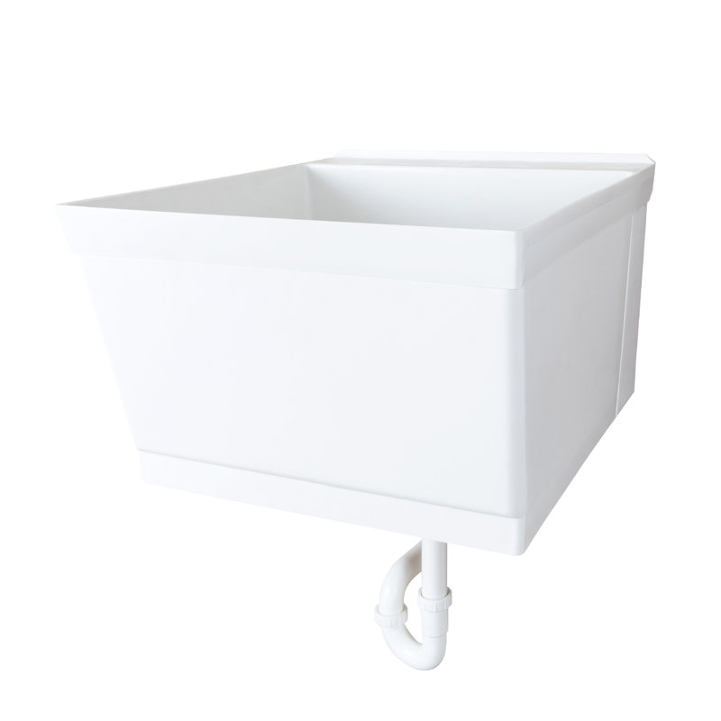 23 " L x 24 " W Wall Laundry Sink, White