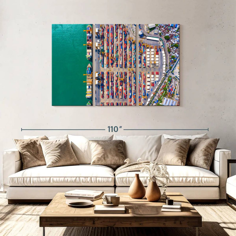 Mehar Container Port, 48" H x 74" W