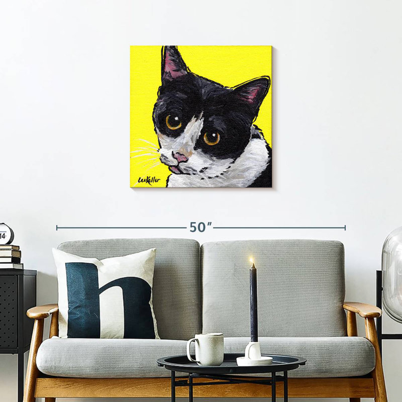 Foule chat tuxedo, H 24 po x l 24 po