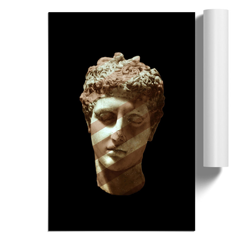 Disco Marble Head - Frameless Print, 84cm H x 59cm W x 0.1cm D