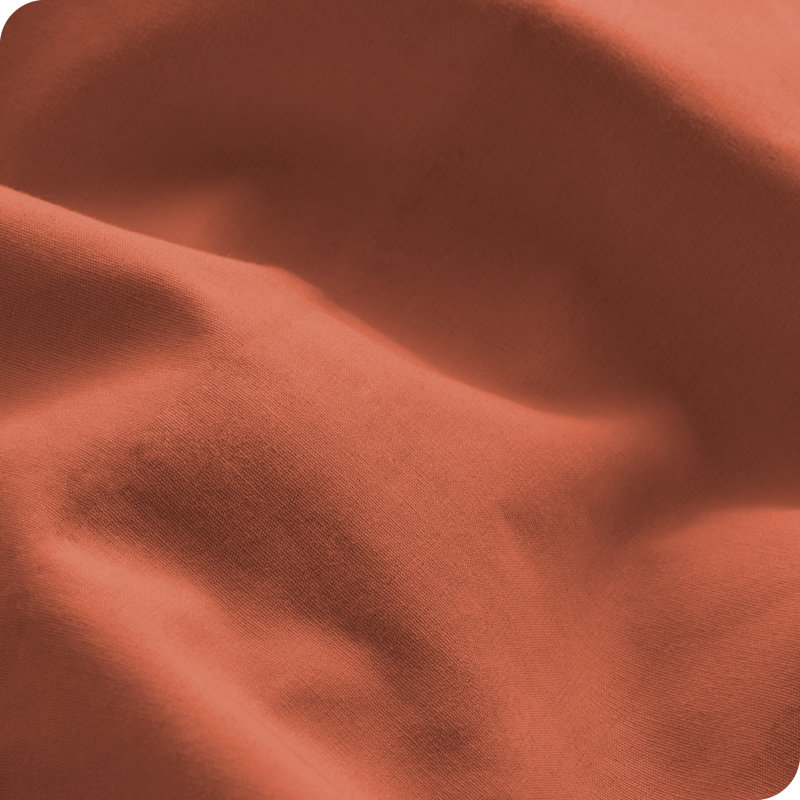 Dusty Pink Organic Cotton Twin Percale Sheet Set