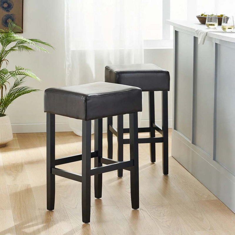 Tabouret de bar 30 po en cuir sans dossier