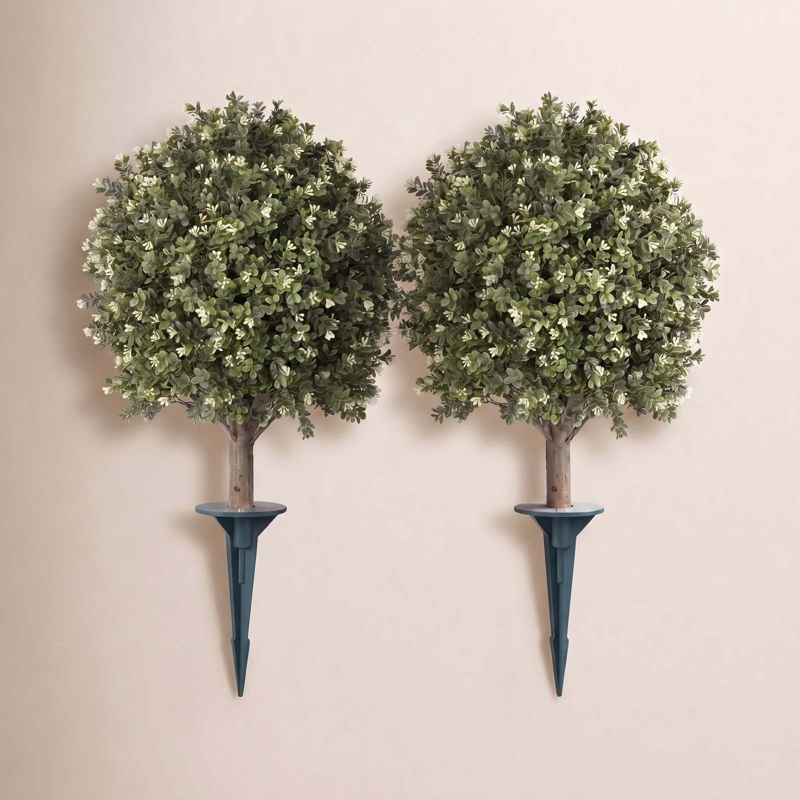 Ashwell 32" Boxwood Topiary with Base Included, 2, 31.2" x 20"