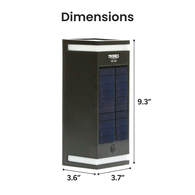 Outdoor Solar Dual-Direction LED Wall Sconce