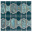 Montego Porcelain Mosaic Tile in Blue/Green/Beige