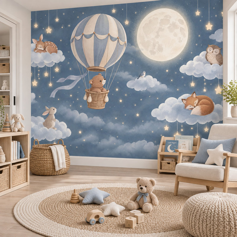 Wall Mural, 200"x120", Textured Non-Pasted