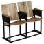Banc de jardin en acier Adalina