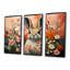 Art de mur de lapin rose-322402554-322402549