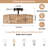 Semi Flush Mount Rattan Ceiling Light Fixture