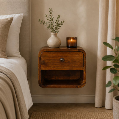 Cuzzocrea 11.81'' W Solid Wood Nightstand