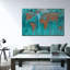 Impression sur mappemonde, impression sur toile-303536923