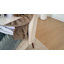 Chaise rembourrée à dossier en bois massif-1117483782