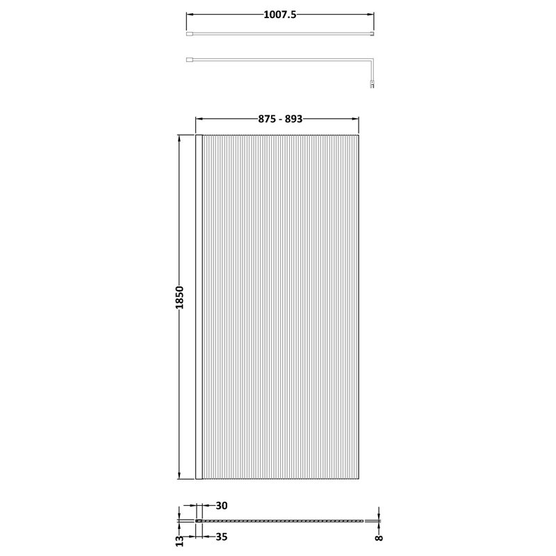 Wet Room Glass Screens with Glass