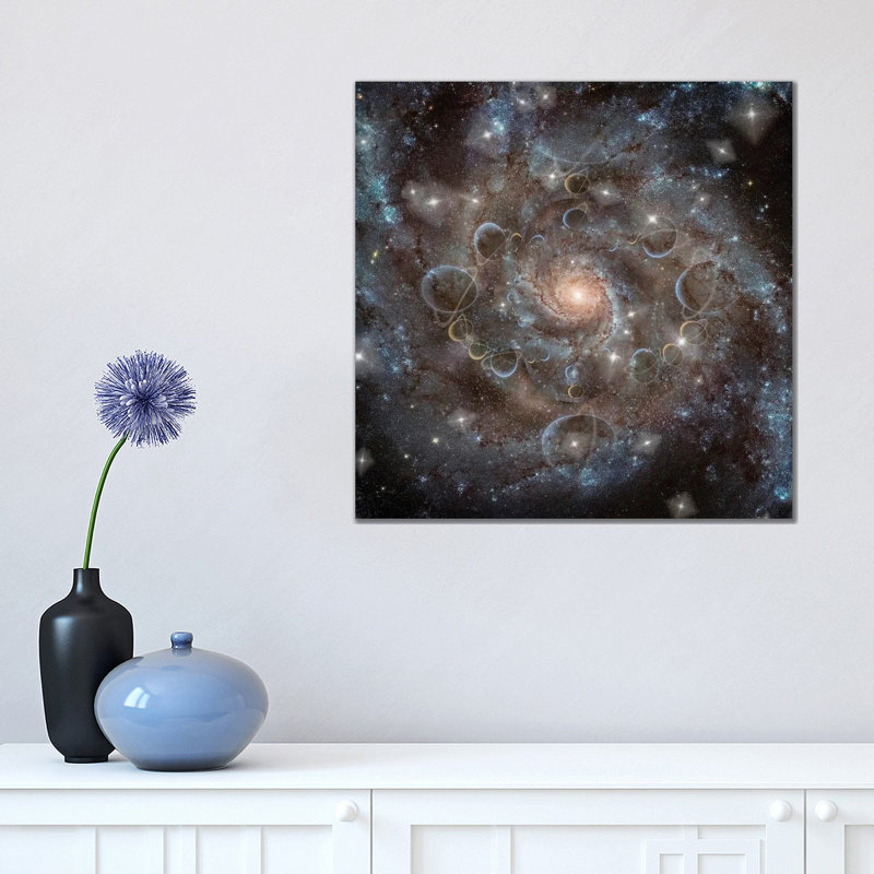 Deep Space Galaxy by Bruce Rolff - Wrapped Canvas Print, 45.72 cm H x 45.72 cm W x 1.91 cm D