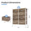 Commode de chambre à coucher avec commode haute 8 tiroirs-1549659759