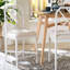 Bali & pari Sergio - Tabouret de comptoir en bois Chippendale avec motif en bambou et coussin de siège rembourré, blanc-1758160805
