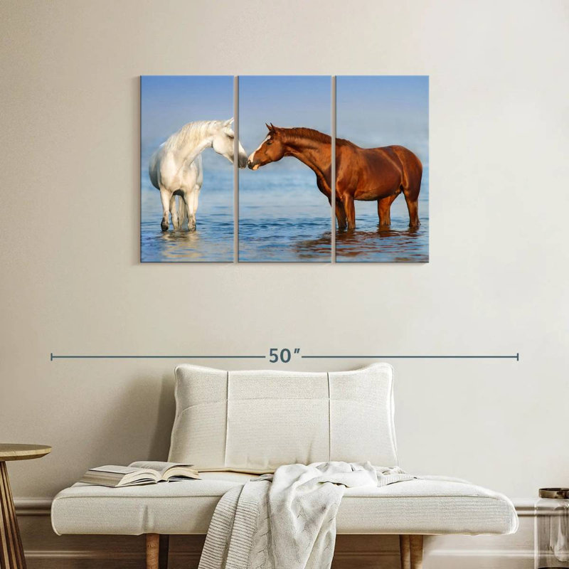 Beach Horses, 24" H x 38" W