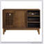 Buffet polyvalent cannelé de style campagnard avec rangement, idéal pour un décor moderne et rétro, une console télé, une cuisine, une salle à manger, un salon, un vestibule, un couloir