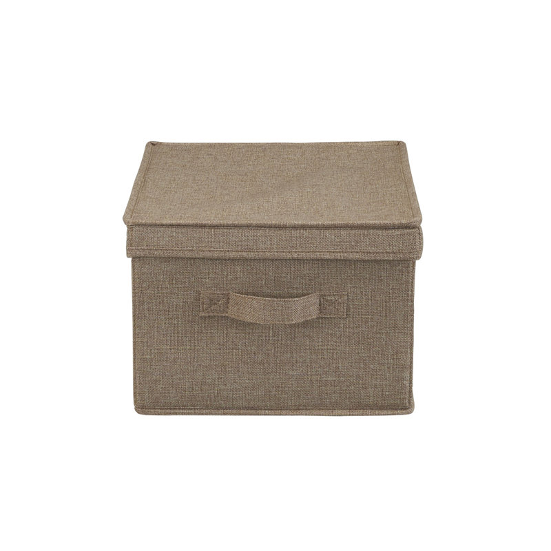 Jumbo Storage Box, 8" H x 12" W x 15" D, Latte