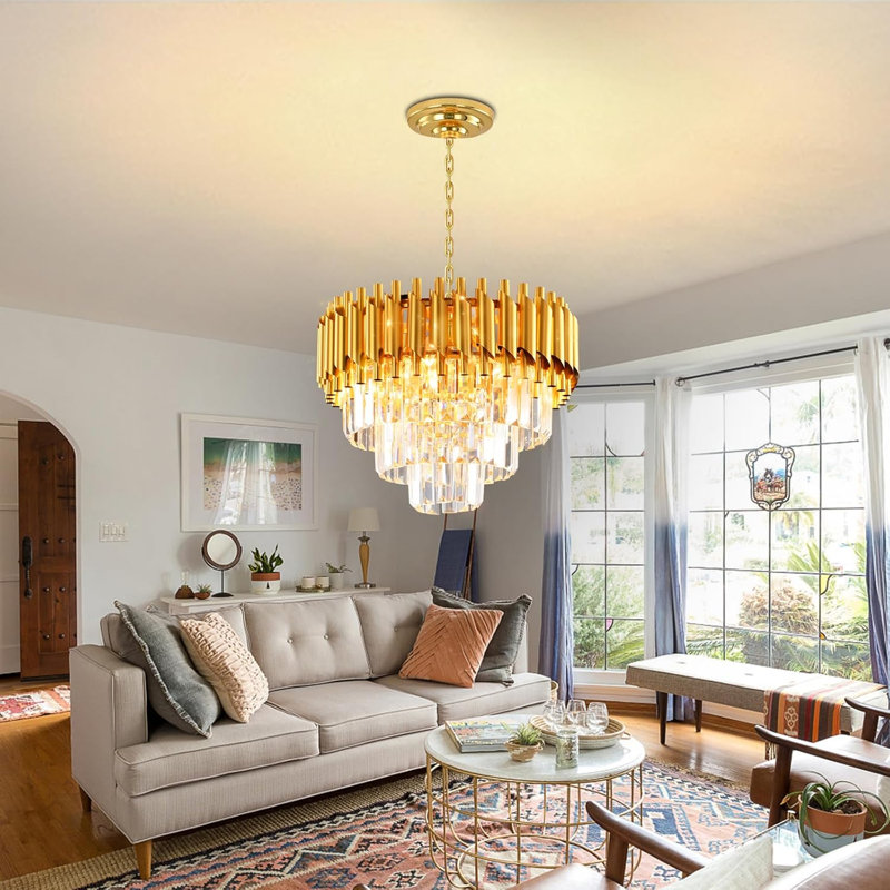 LED-Kronleuchter Bhagwan, Rose Gold