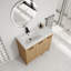 Meuble-lavabo 36 po avec lavabo en résine et armoire modulaire à trois portes (deux portes + une porte)