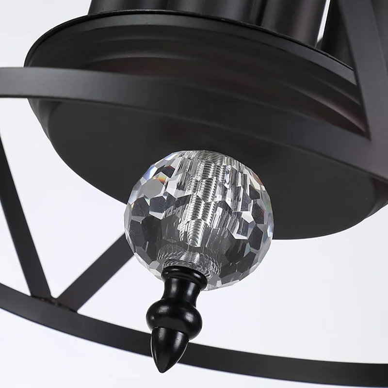 Luminaire suspendu cylindrique à 4 lumières