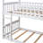 Twin Over Twin Bunk Bed With Slide, House Bed With Slide