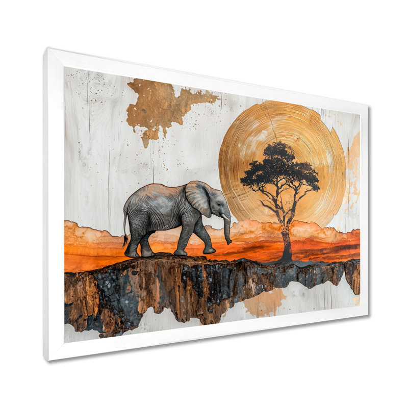 Gupton - Animals Wall Art, Reproduction encadrée d'une seule photo, H 12 po x l 20 po, Blanc