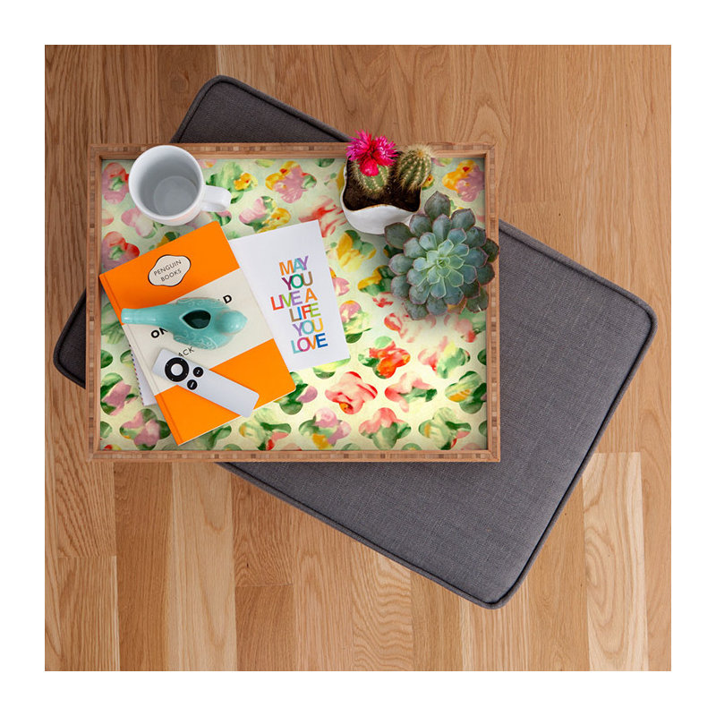 Plateau de table repose-pieds/café trèfle