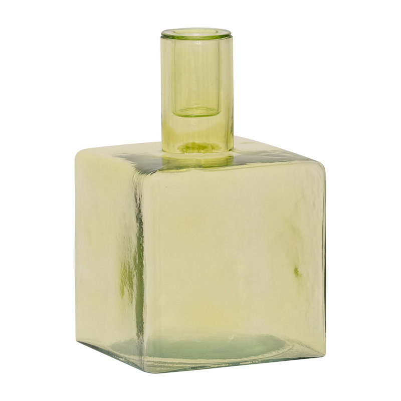 Chandelle de table en verre H 6,24 po, Vert