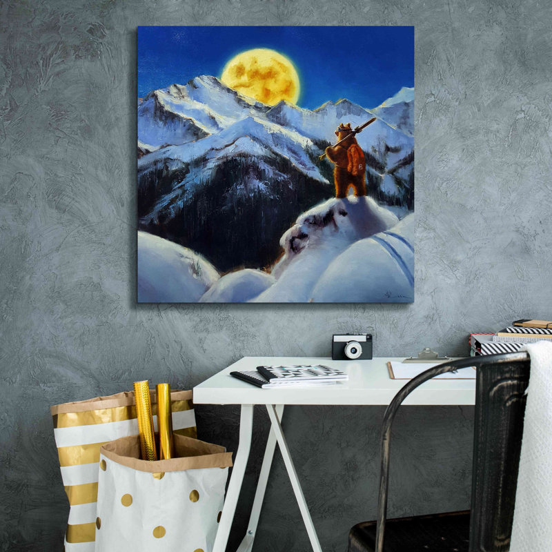 «Night Patrol 2» par Lucia Heffernan, art mural sur toile, H 26 po x l 26 po x P 1,5 po