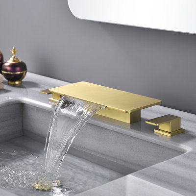 Deck Mounted Waterfall Roman Tub Faucet