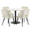 Esman Round Metal Base Dining Table-1475281896
