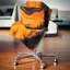 Agate Macro orange - coussin imprimé abstrait-29961902-29963647