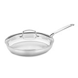 Cuisinart Chef's Classic 12" Stainless Steel (18/10) 2 Piece Skillet with Glass Cover